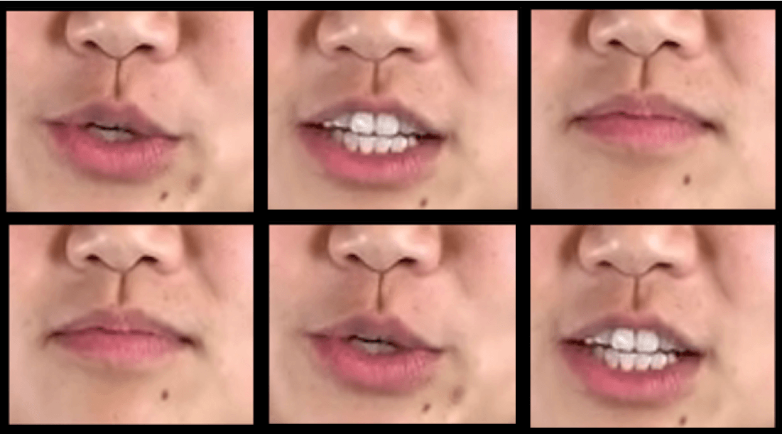 An example of a deepfake detection system analyzing lip movements for inconsistencies.